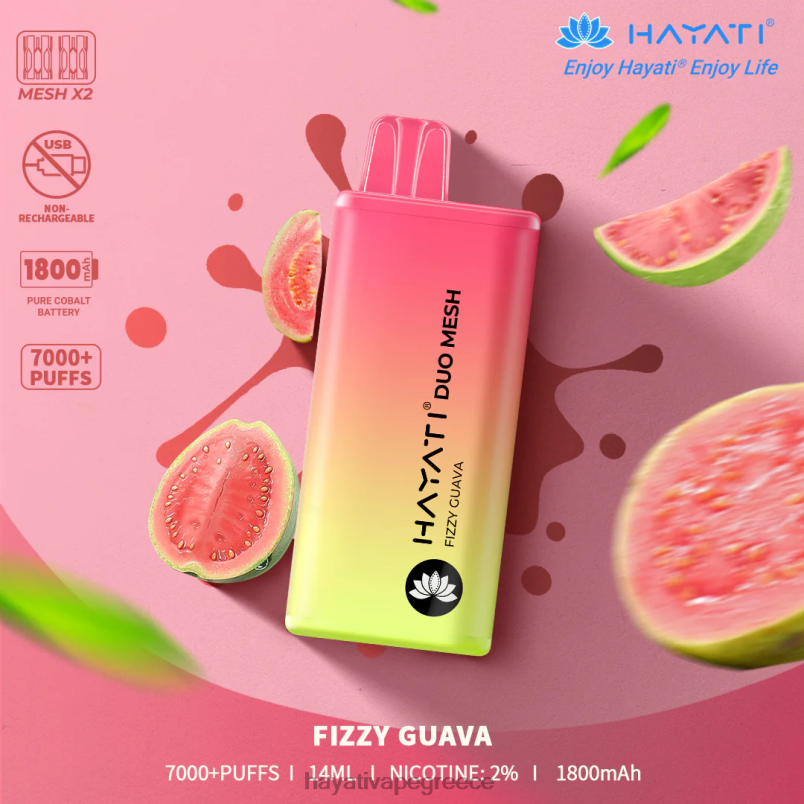 Hayati Duo Mesh αναλώσιμα ανθρακούχο γκουάβα F402H169 Hayati Store Greece