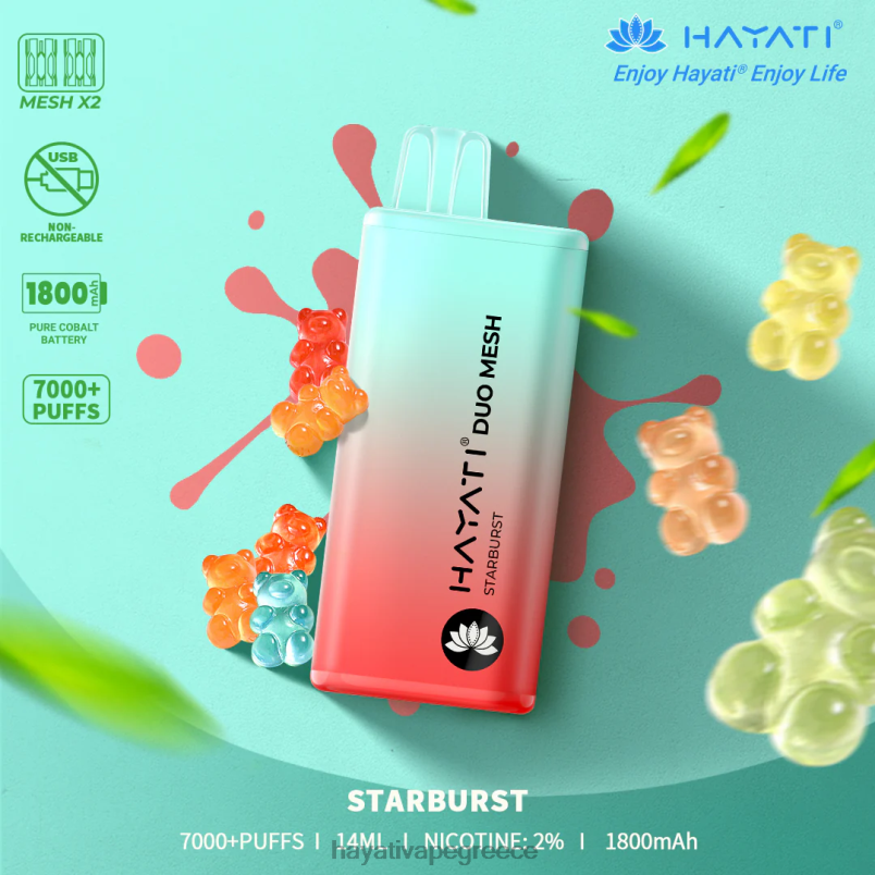 Hayati Duo Mesh αναλώσιμα αστρική έκρηξη F402H181 Hayati Greece