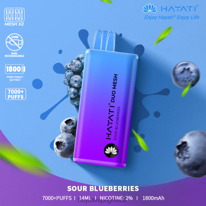 Hayati Duo Mesh αναλώσιμα ξινά βατόμουρα F402H189 Hayati Store Greece