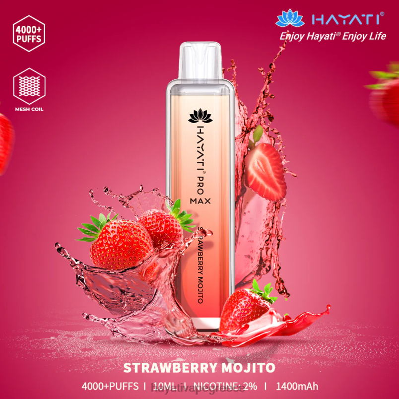 Hayati Pro Max αναλώσιμα μοχίτο φράουλα F402H121 Hayati Greece