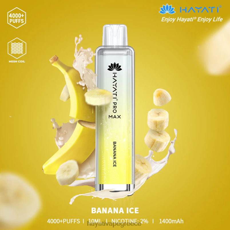 Hayati Pro Max αναλώσιμα πάγος μπανάνας F402H90 Hayati Vape Price