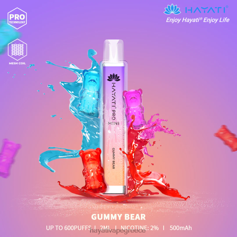 Hayati Pro Mini αναλώσιμα κολλώδης αρκούδα F402H10 Hayati Vape Price