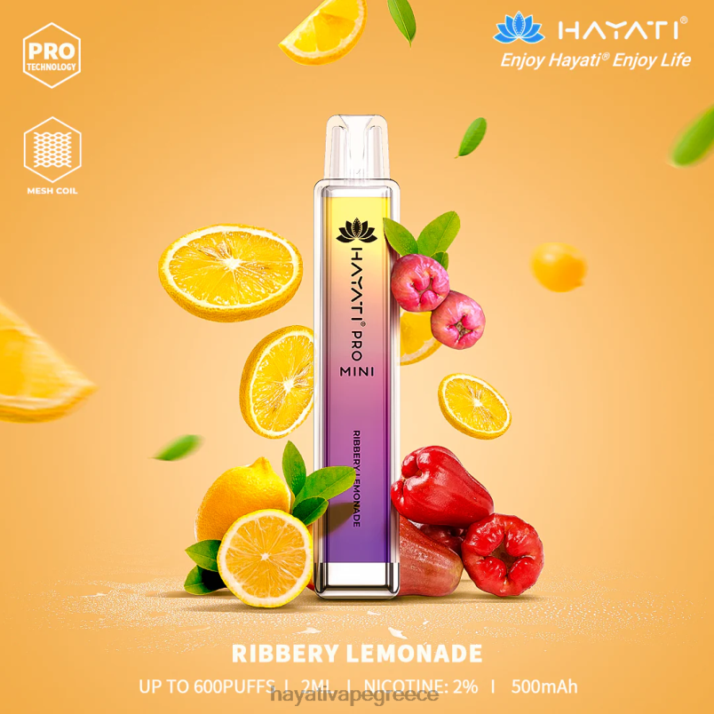 Hayati Pro Mini αναλώσιμα ριμπέρ λεμονάδα F402H20 Hayati Vape Price