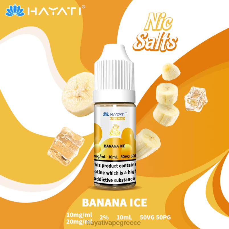 Hayati Pro Max νικ άλατα πάγος μπανάνας F402H230 Hayati Vape Price