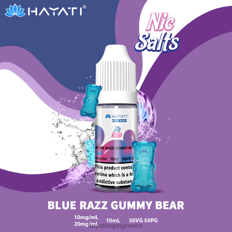 Hayati Pro Max νικ άλατα γαλάζιο αρκουδάκι razz F402H247 Hayati Vape Company