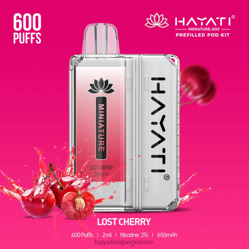 Hayati Miniature 600 κιτ λοβών χαμένο κεράσι F402H40 Hayati Vape Price